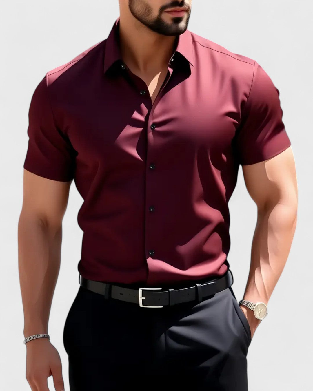 Chemise habillée manches courtes