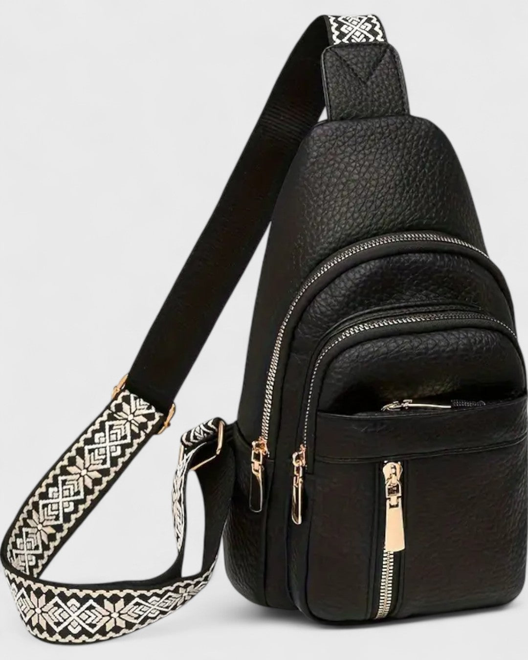 Sac bandoulière bohème compact multipoches