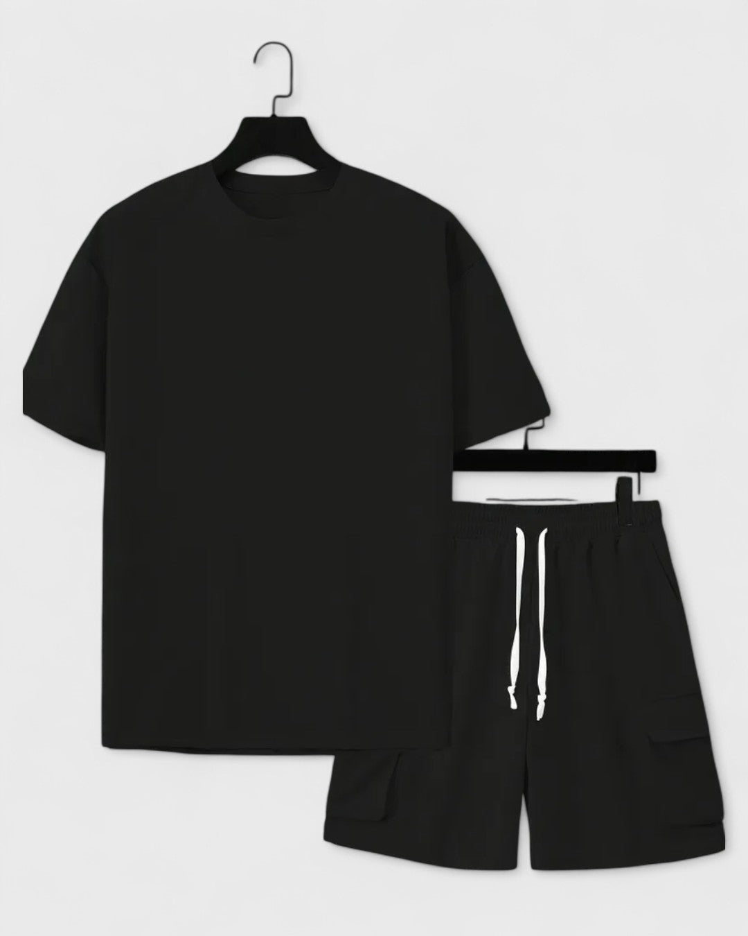 Ensemble t-shirt et short cargo homme