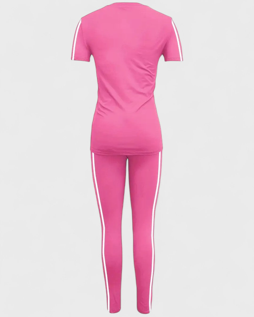 Ensemble t-shirt et legging à bandes contrastantes