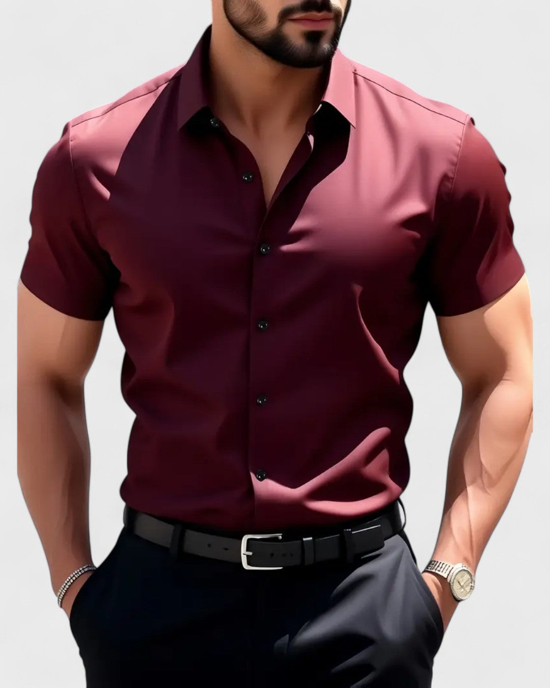 Chemise habillée manches courtes