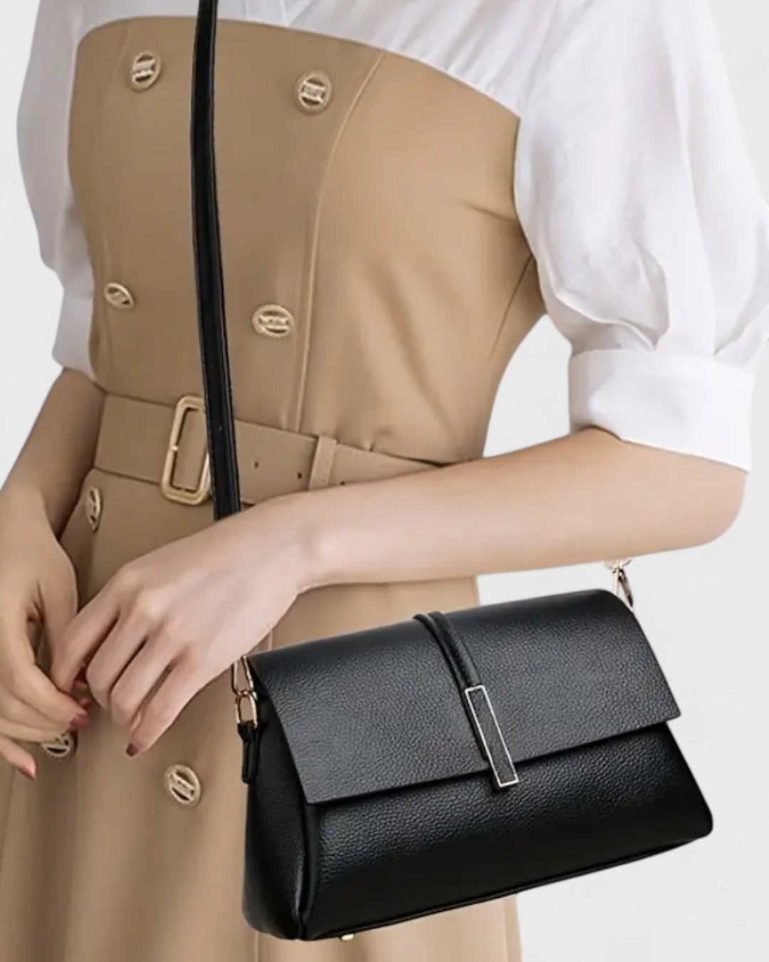 Sac bandoulière classique avec fermeture magnétique