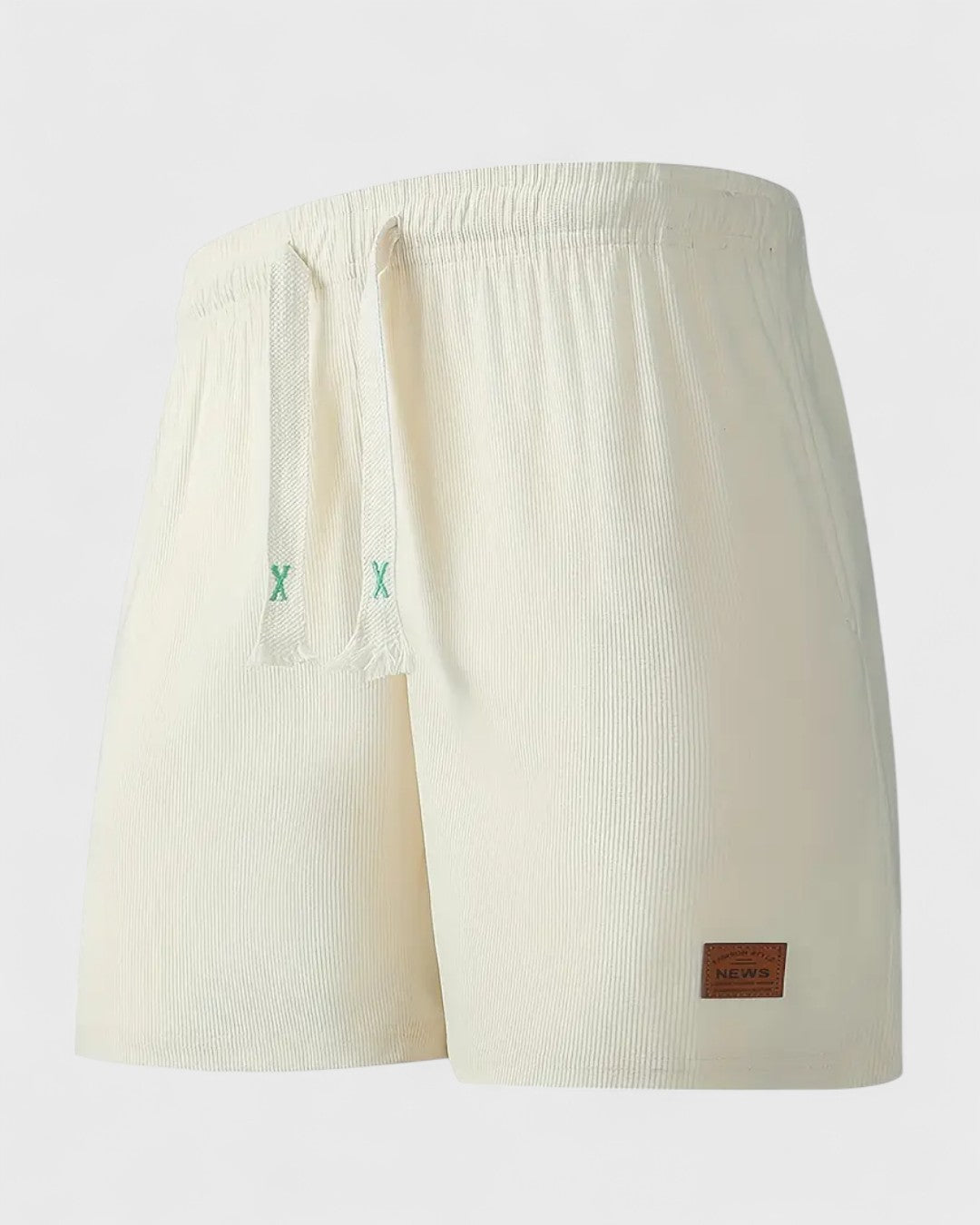 Short en jean droit mi-long