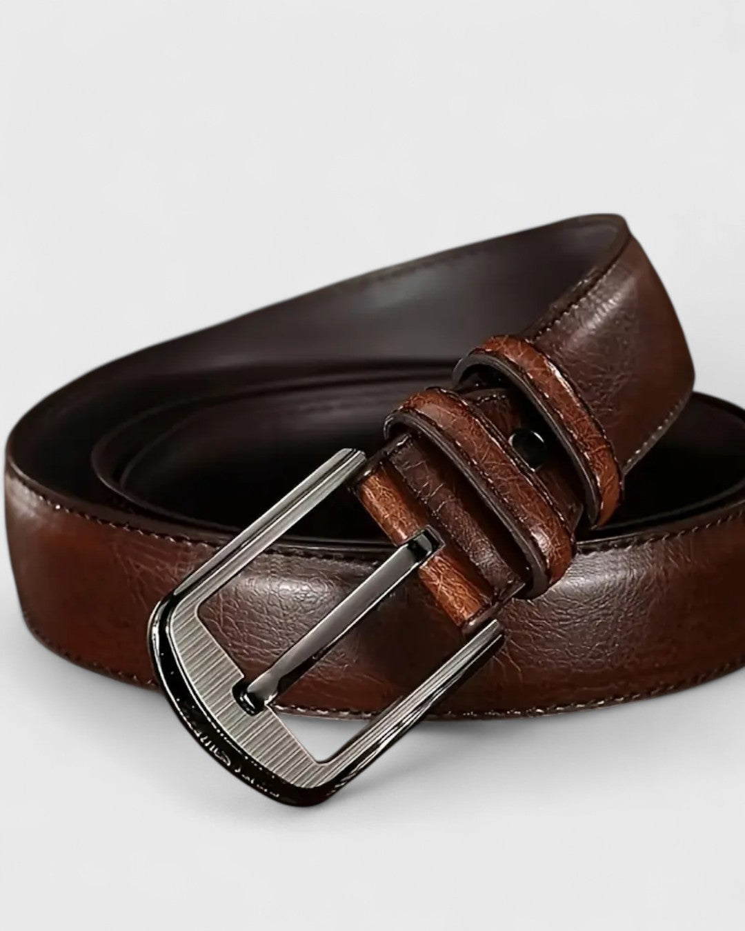 Ceinture en cuir de vachette pleine fleur