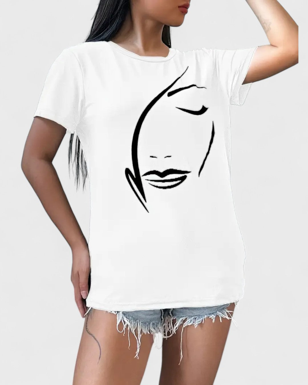 T-shirt femme avec imprimé graphique