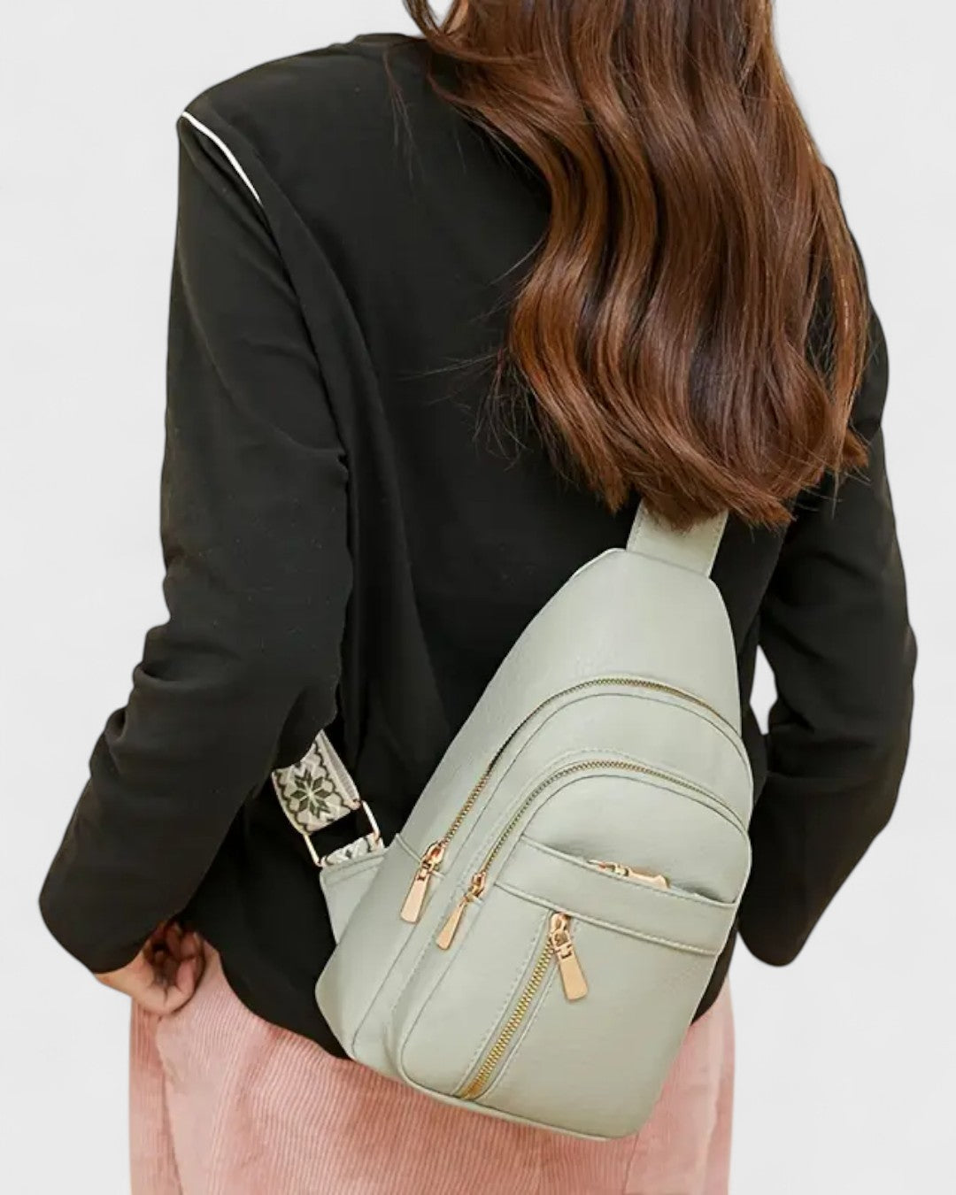 Sac bandoulière bohème compact multipoches