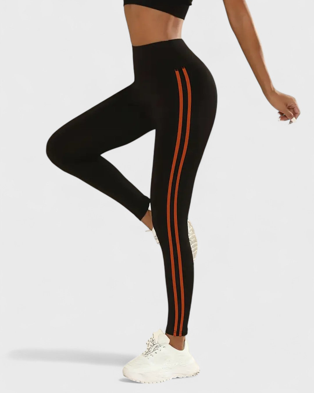Leggings taille haute avec bandes