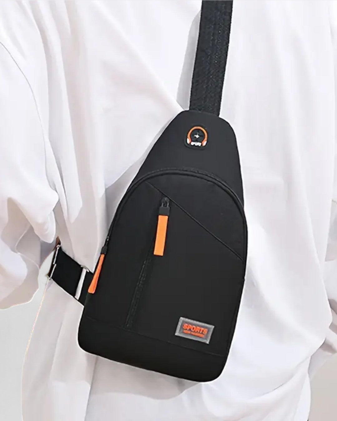 Sac bandoulière sport zippé