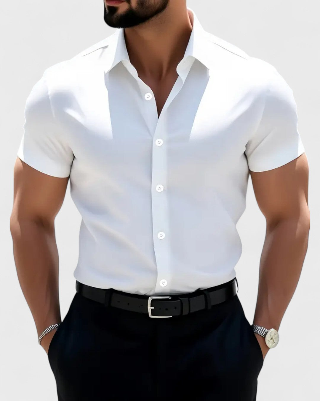 Chemise habillée manches courtes