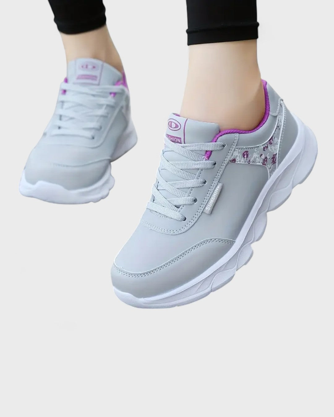 Baskets légères à imprimé pour femme