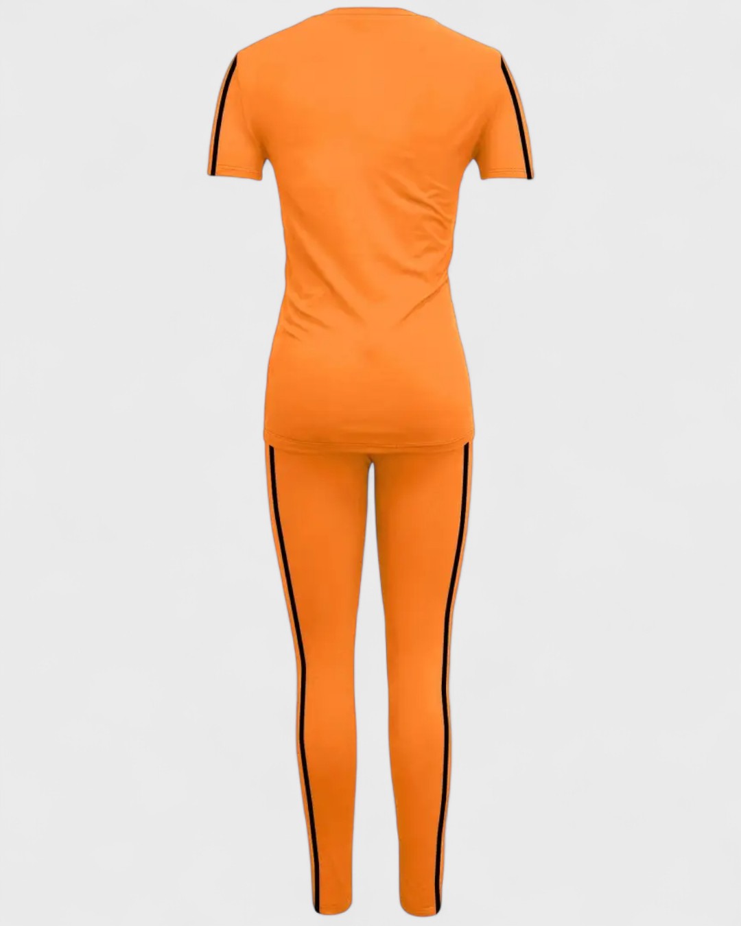 Ensemble t-shirt et legging à bandes contrastantes