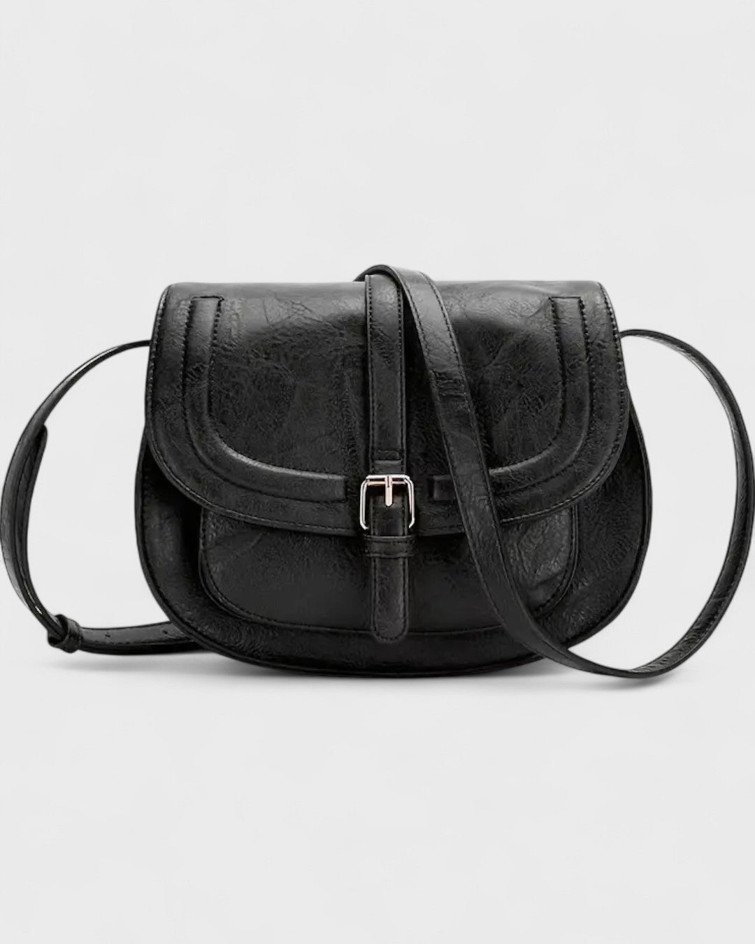 Sac bandoulière demi-lune en similicuir