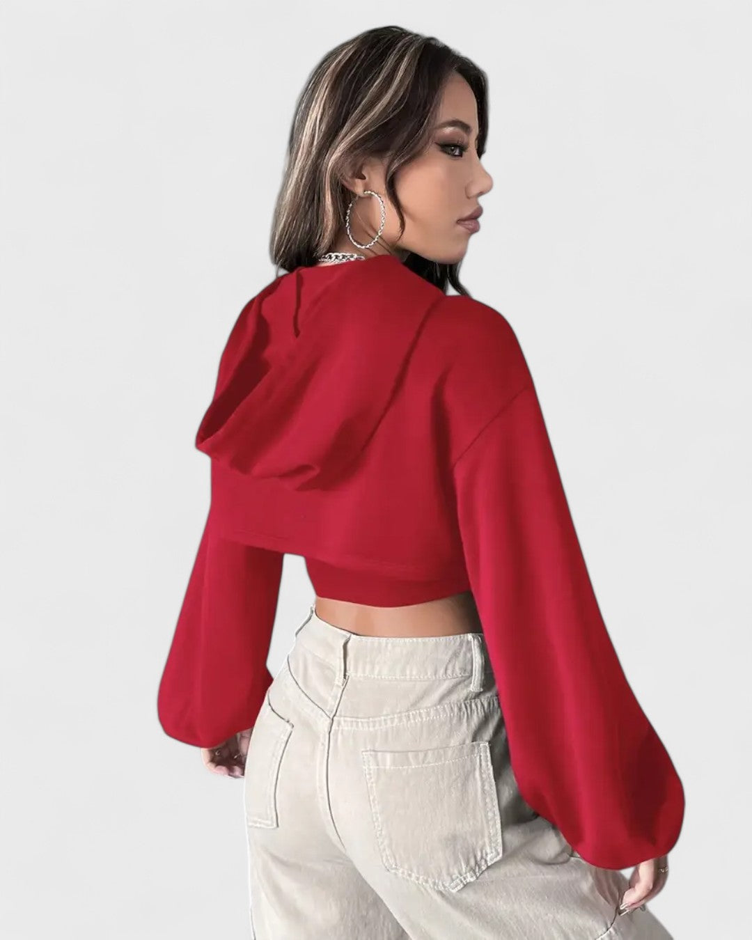 Ensemble sweat à capuche et débardeur crop