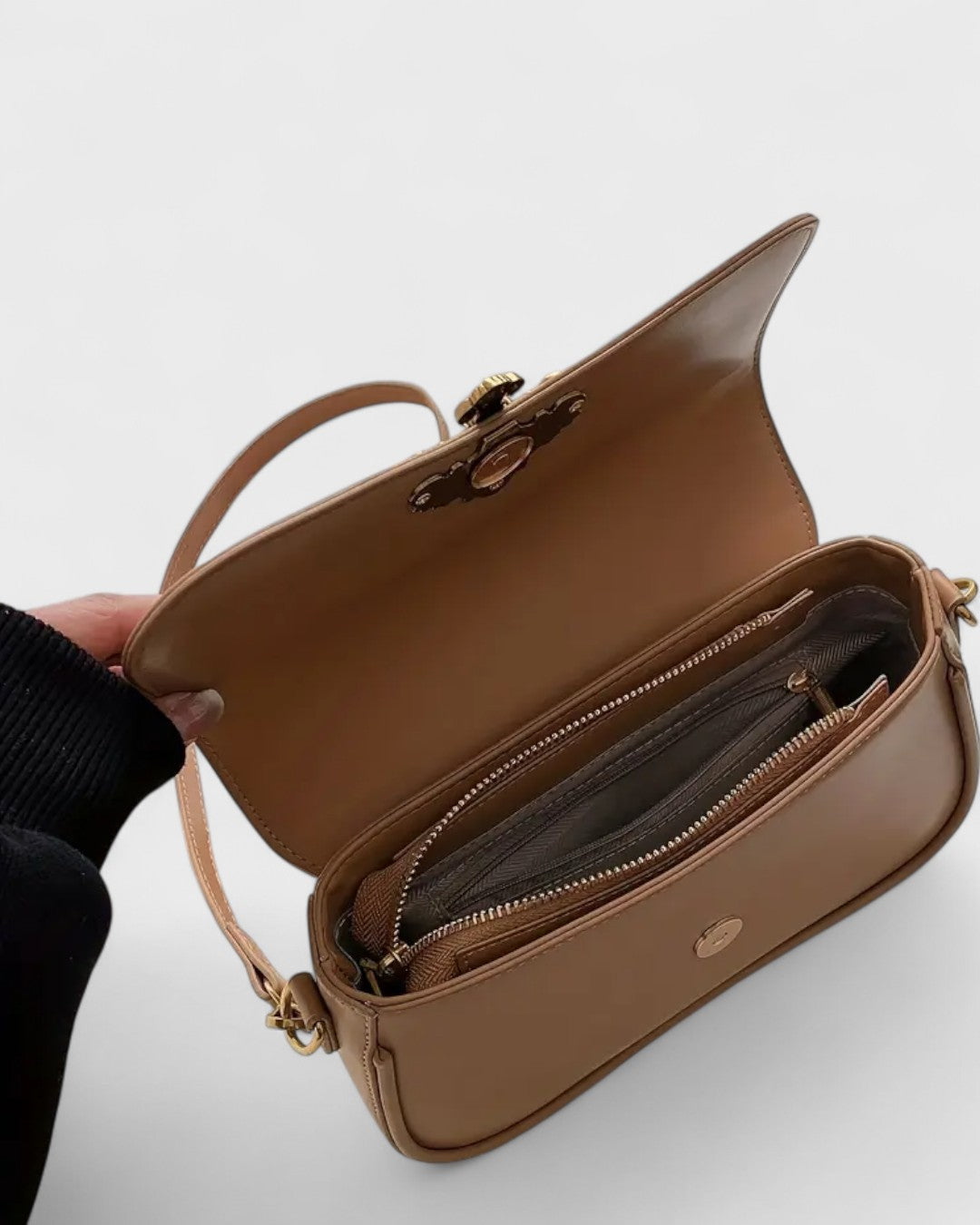 Sac bandoulière orné avec boucle florale vintage