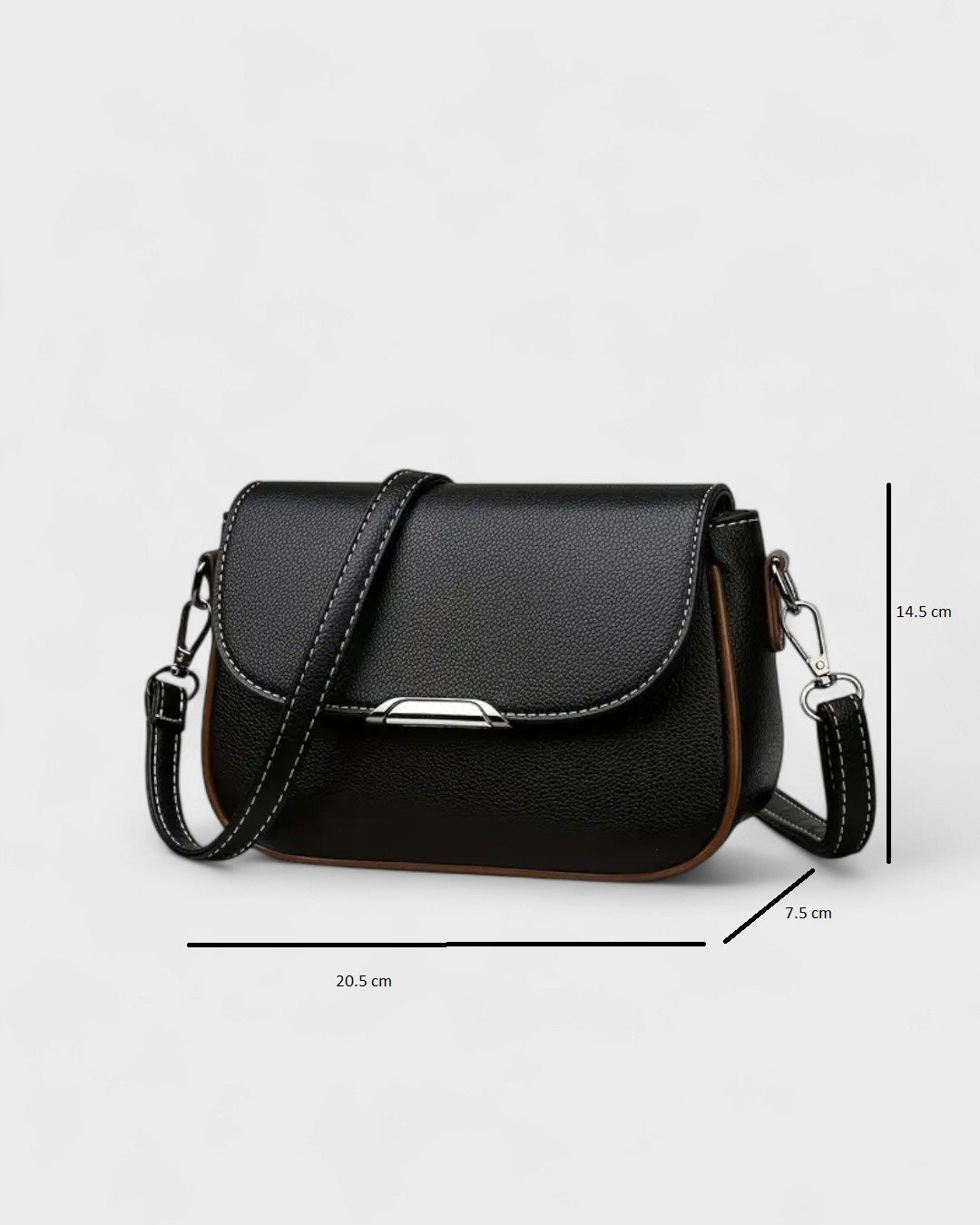 Mini sac bandoulière en cuir grainé