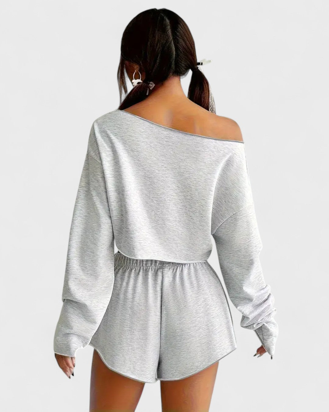 Ensemble détente col V manches longues