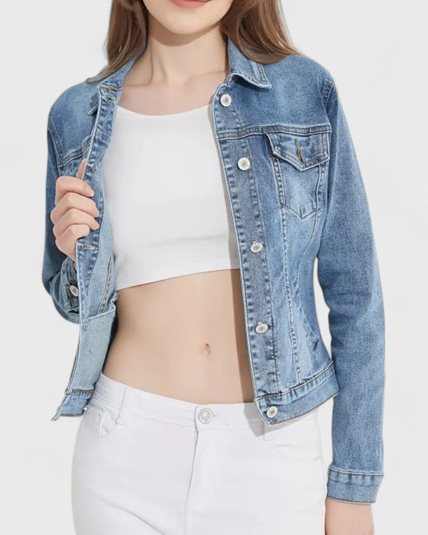Veste en jean classique pour femme