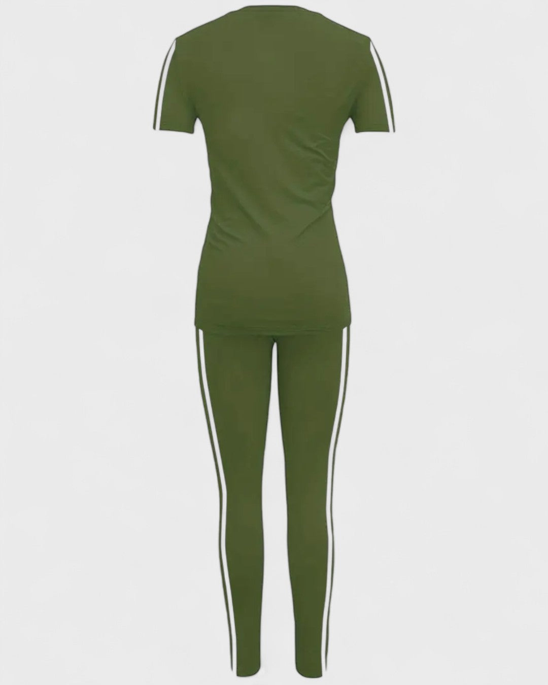 Ensemble t-shirt et legging à bandes contrastantes