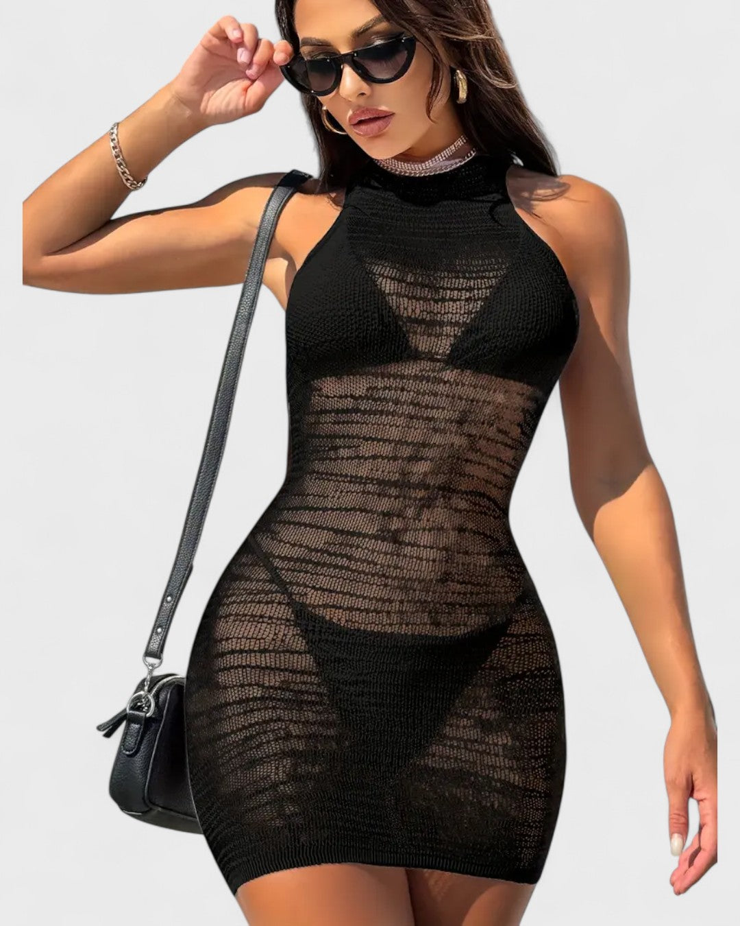 Robe de plage transparente