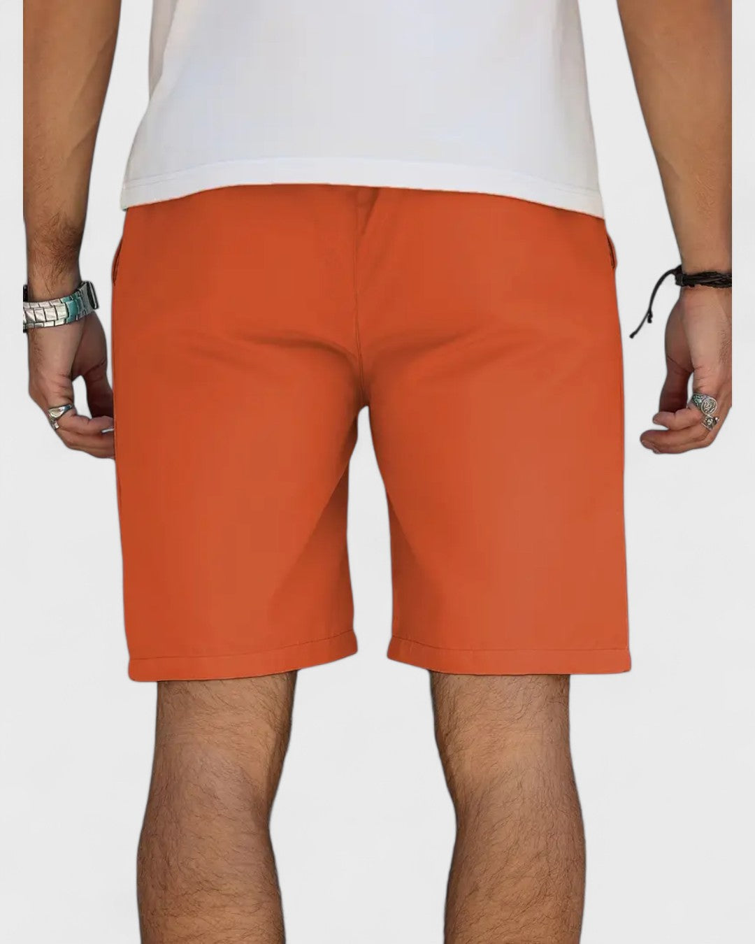 Short en jean droit classique pour homme