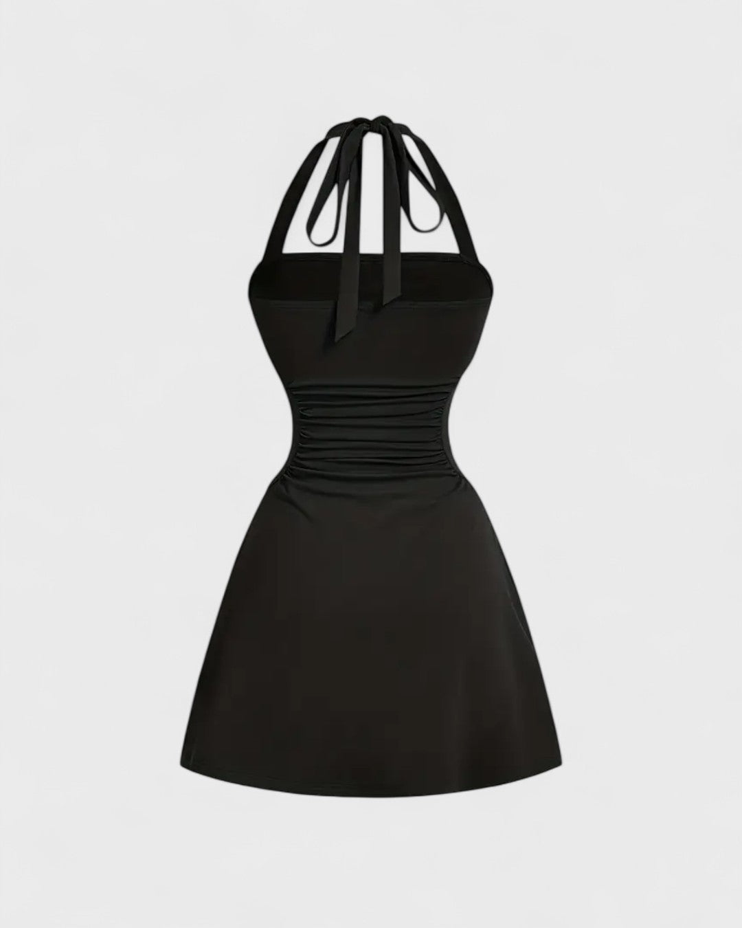 Robe nouée à la taille effet corset