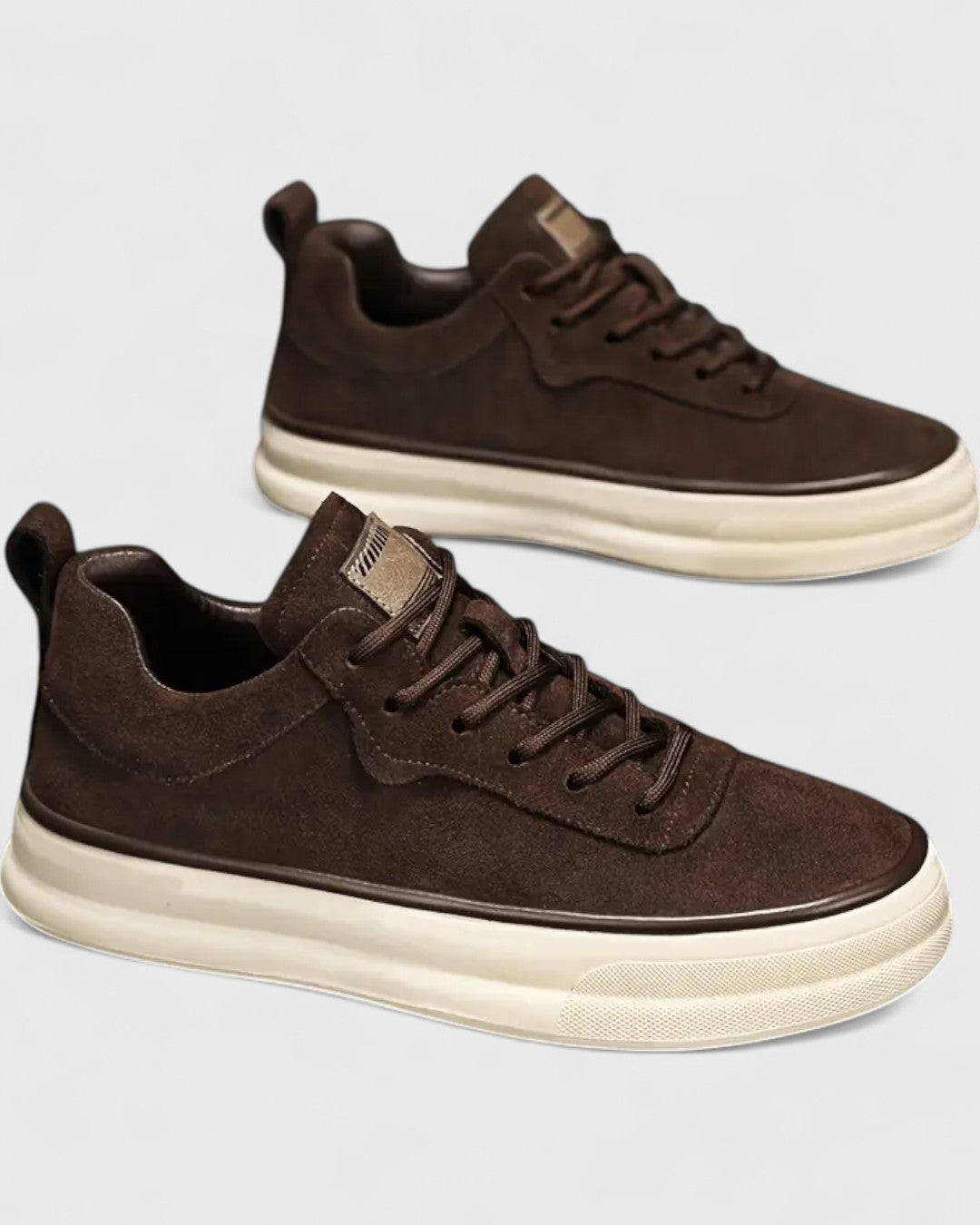 Baskets basses en suédine pour homme