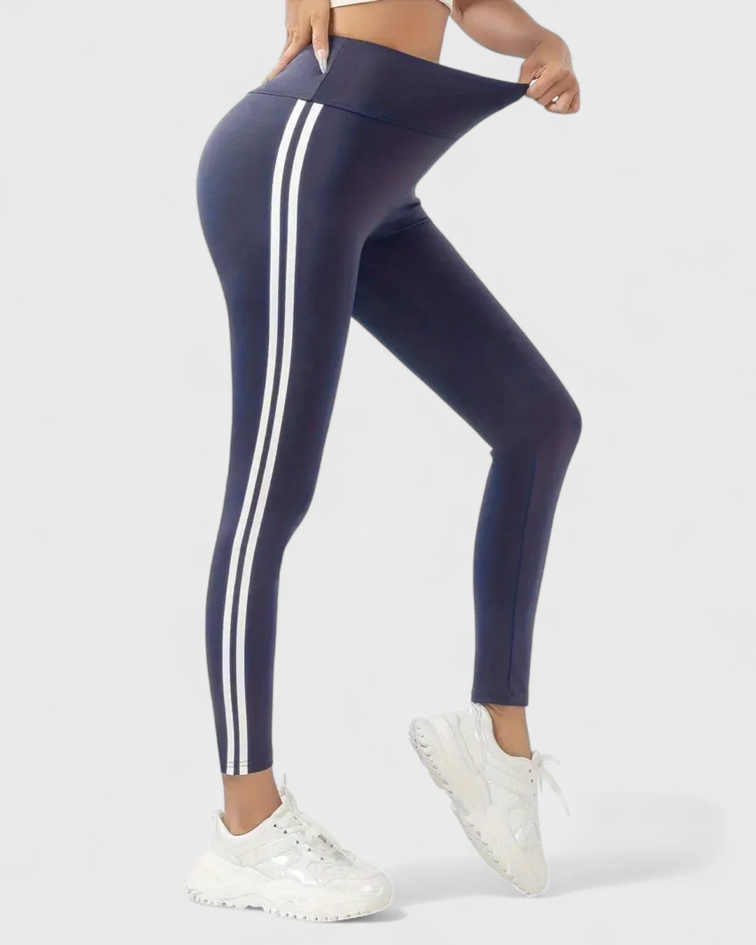 Leggings taille haute avec bandes