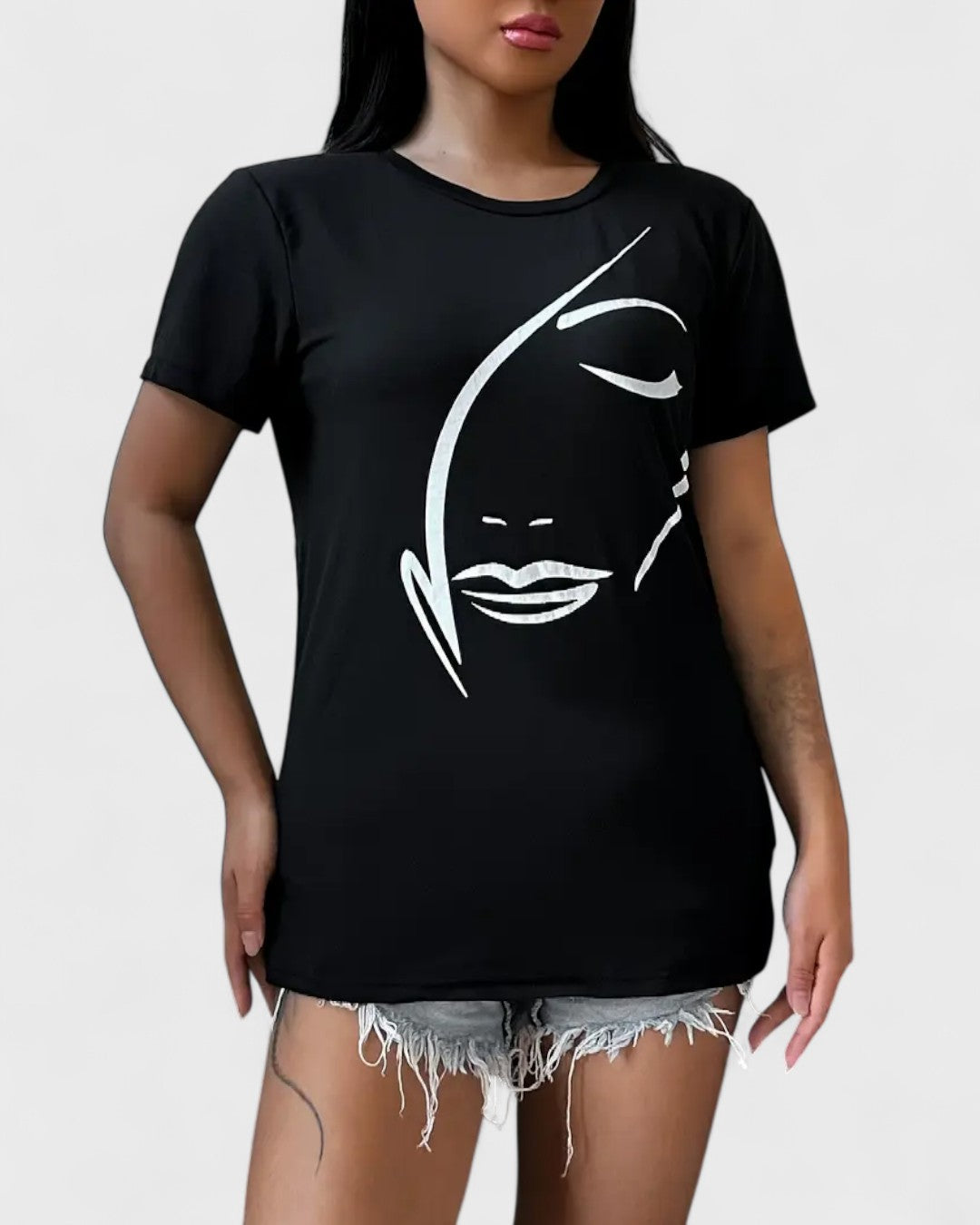 T-shirt femme avec imprimé graphique