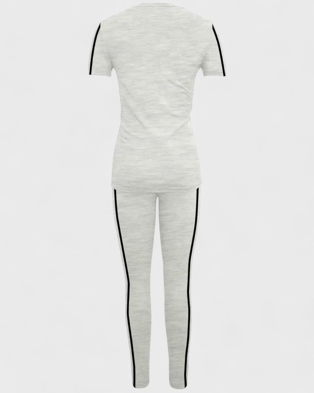 Ensemble t-shirt et legging à bandes contrastantes