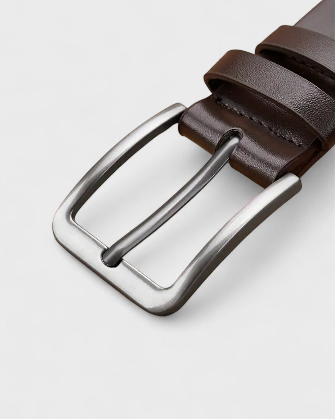 Arnaud | Ceinture en cuir véritable avec boucle carrée
