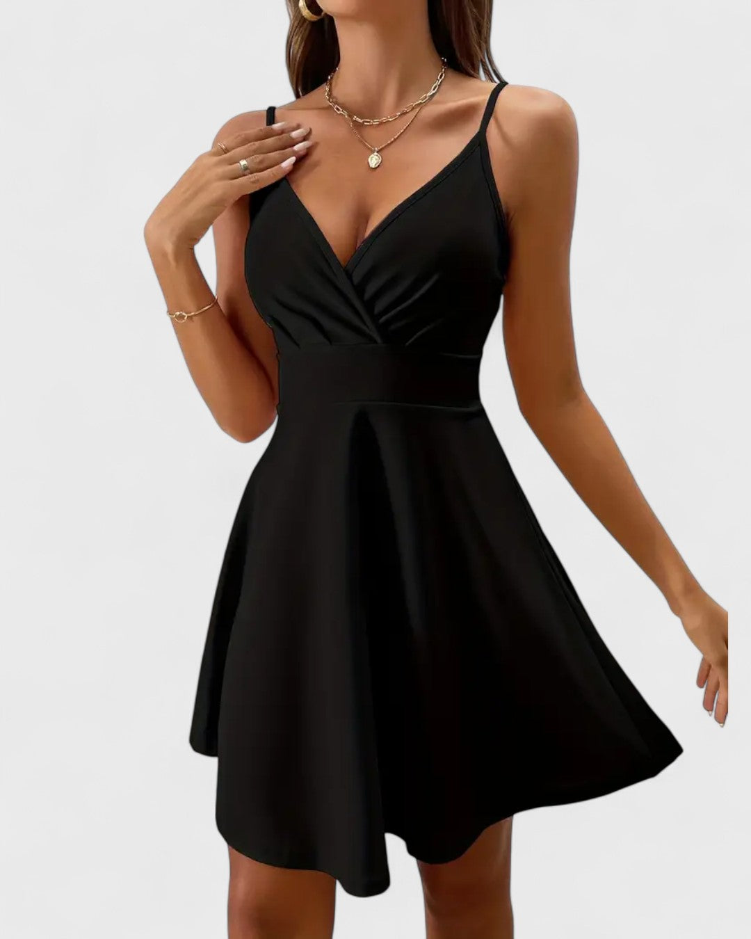 Robe d’été à bretelles évasée