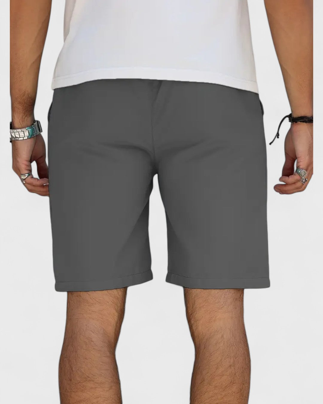 Short en jean droit classique pour homme