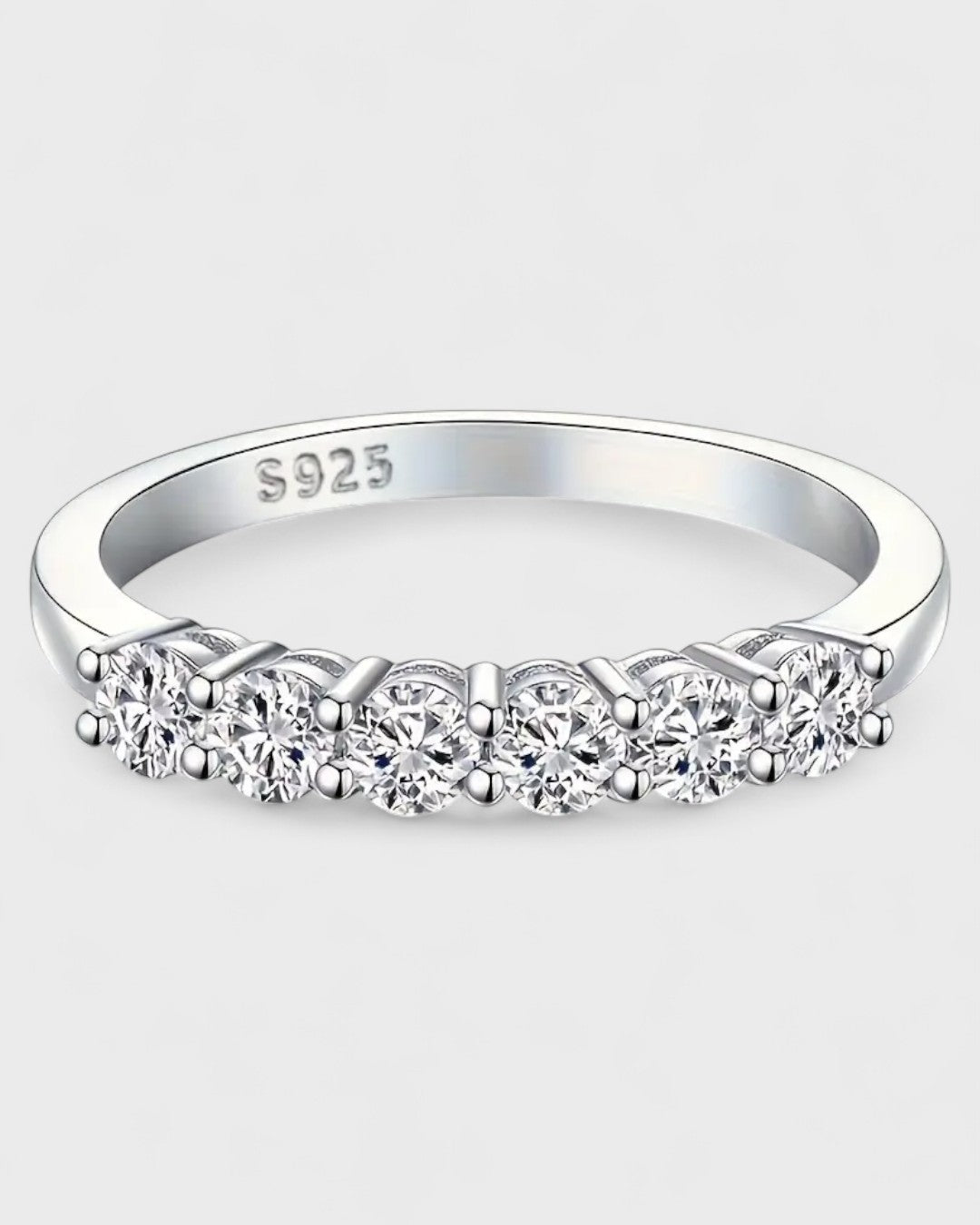 Bague argent 925 avec pierres scintillantes