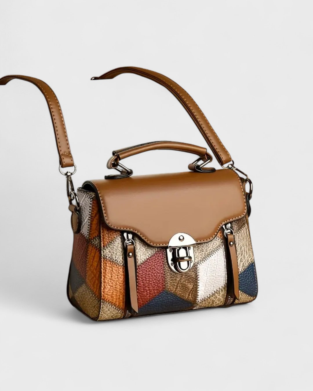 Geneviève | Sac à main vintage à motif géométrique