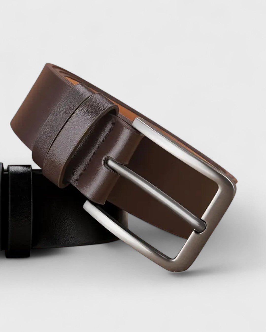 Arnaud | Ceinture en cuir véritable avec boucle carrée