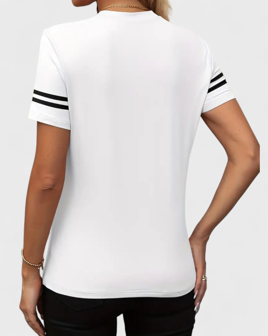 T-shirt femme color block à l'accent sport