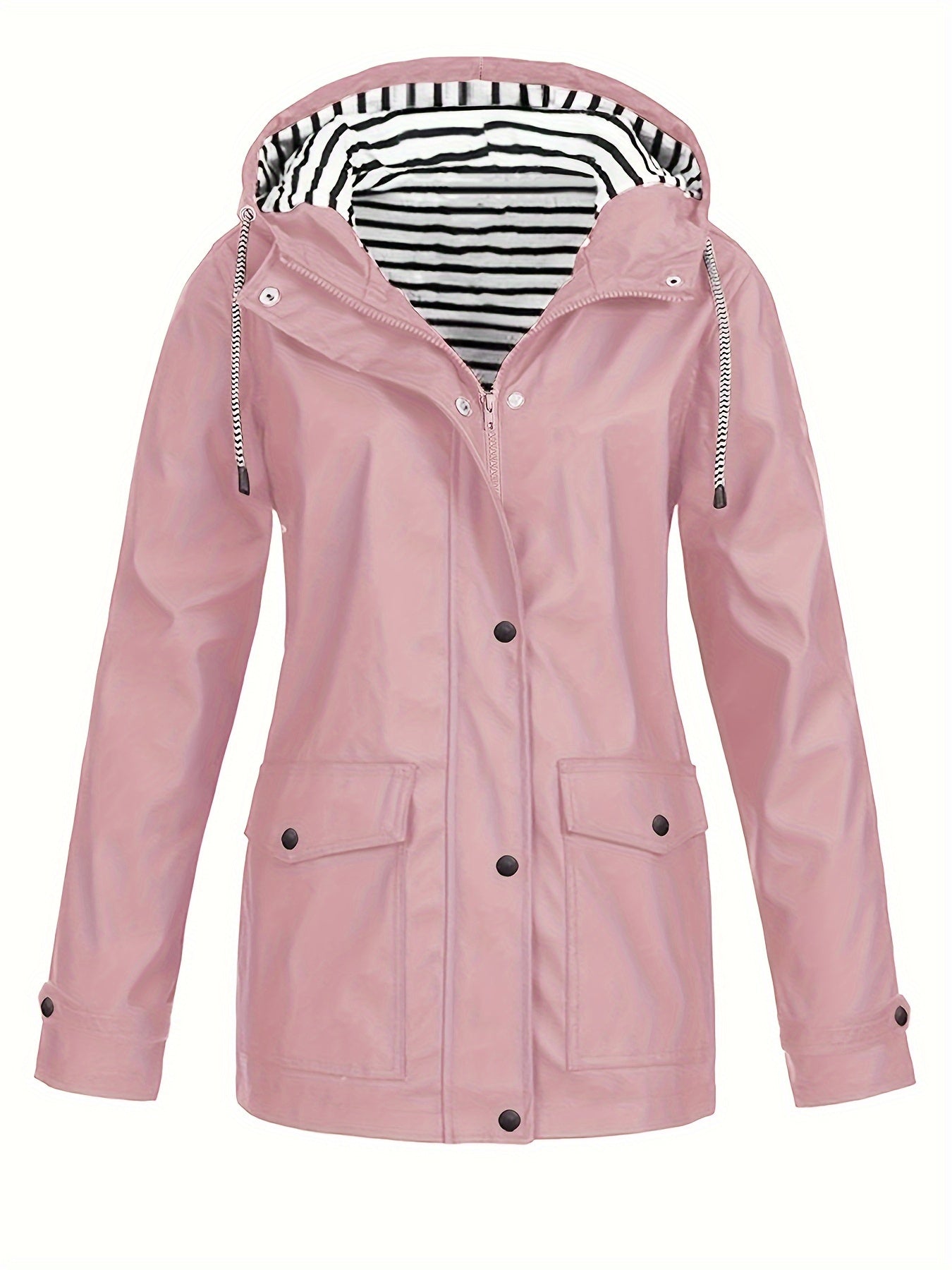 Veste d'extérieur à capuche avec cordon de serrage pour l'automne et l'hiver
