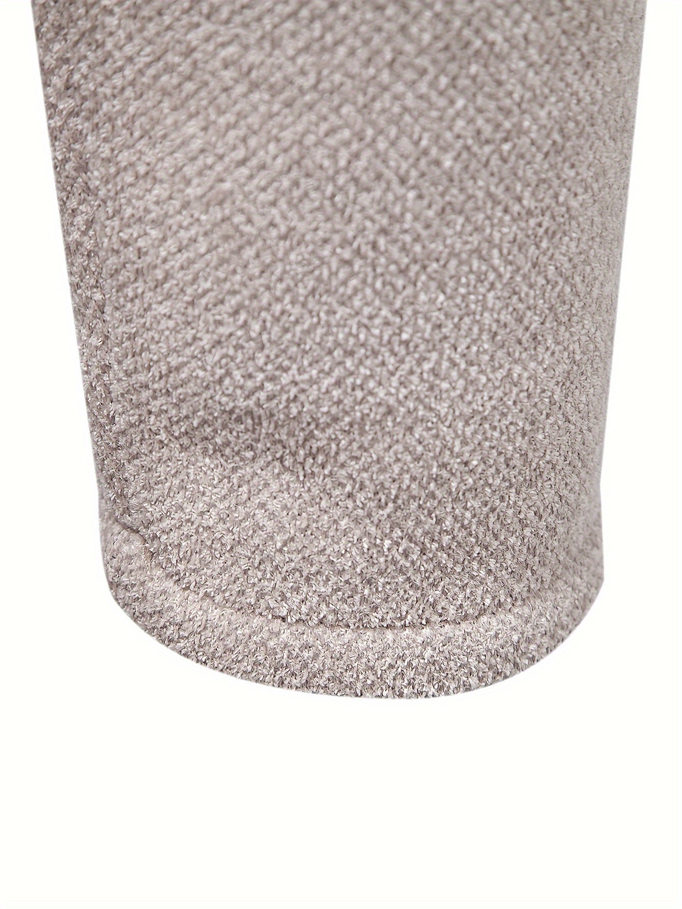 Manteau à Capuche Mi-Long en Tricot Confortable