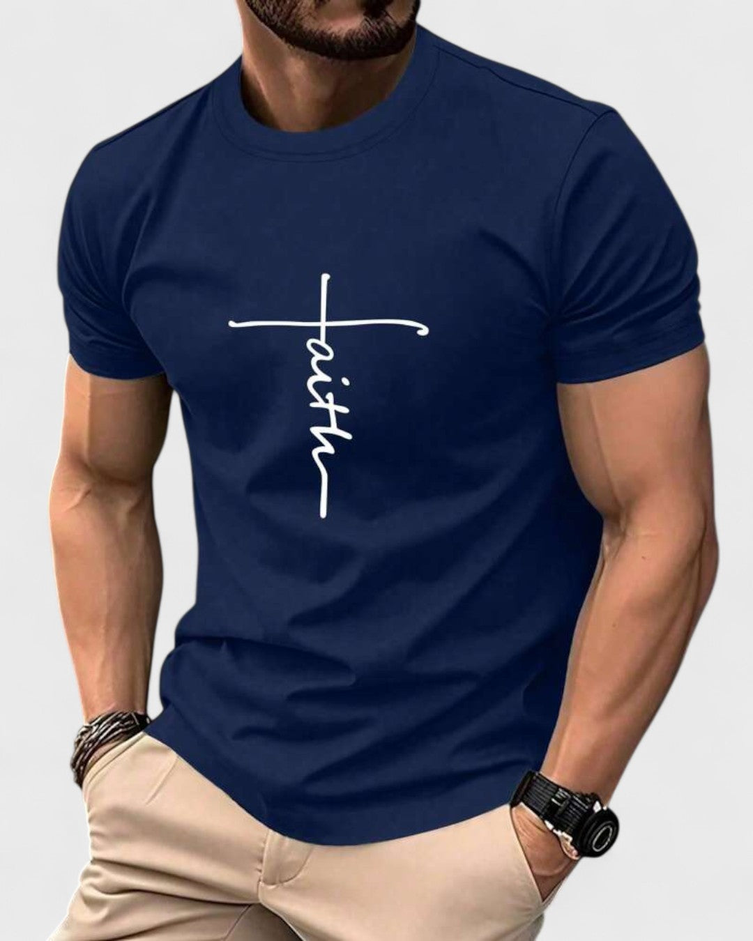 T-shirt homme Faith avec imprimé