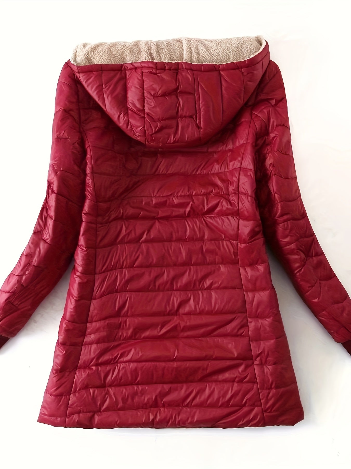 Manteau zippé doublé de laine polaire pour femmes