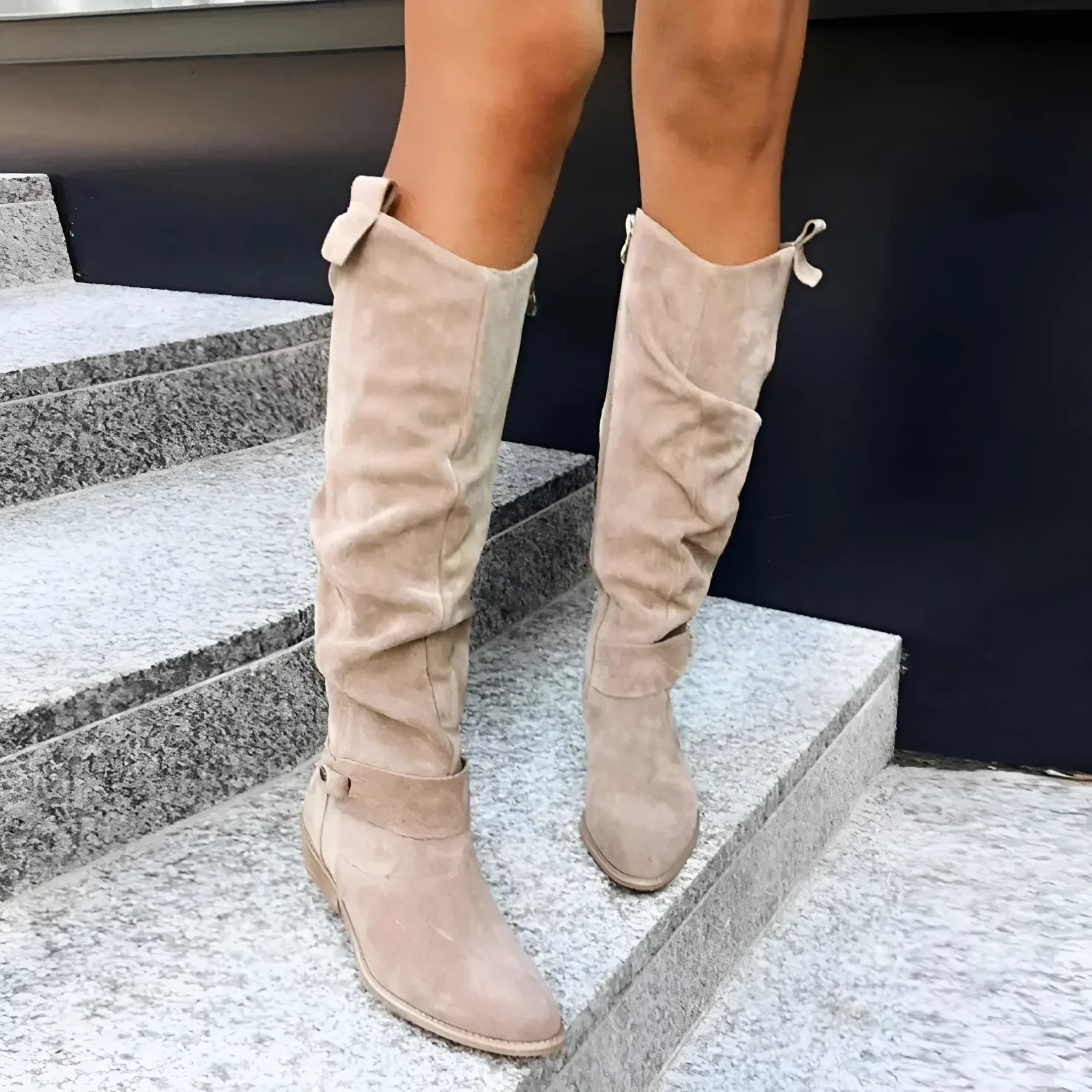 Bottes à Genouillères Élégantes pour Femmes