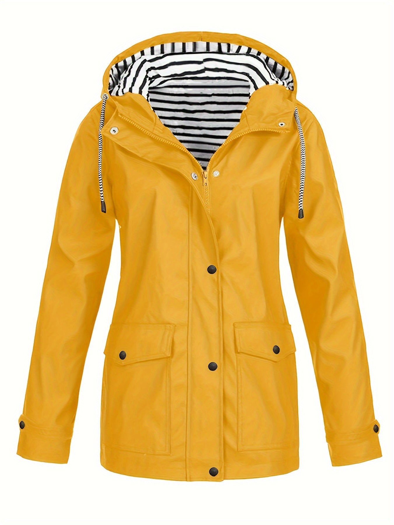Veste d'extérieur à capuche avec cordon de serrage pour l'automne et l'hiver
