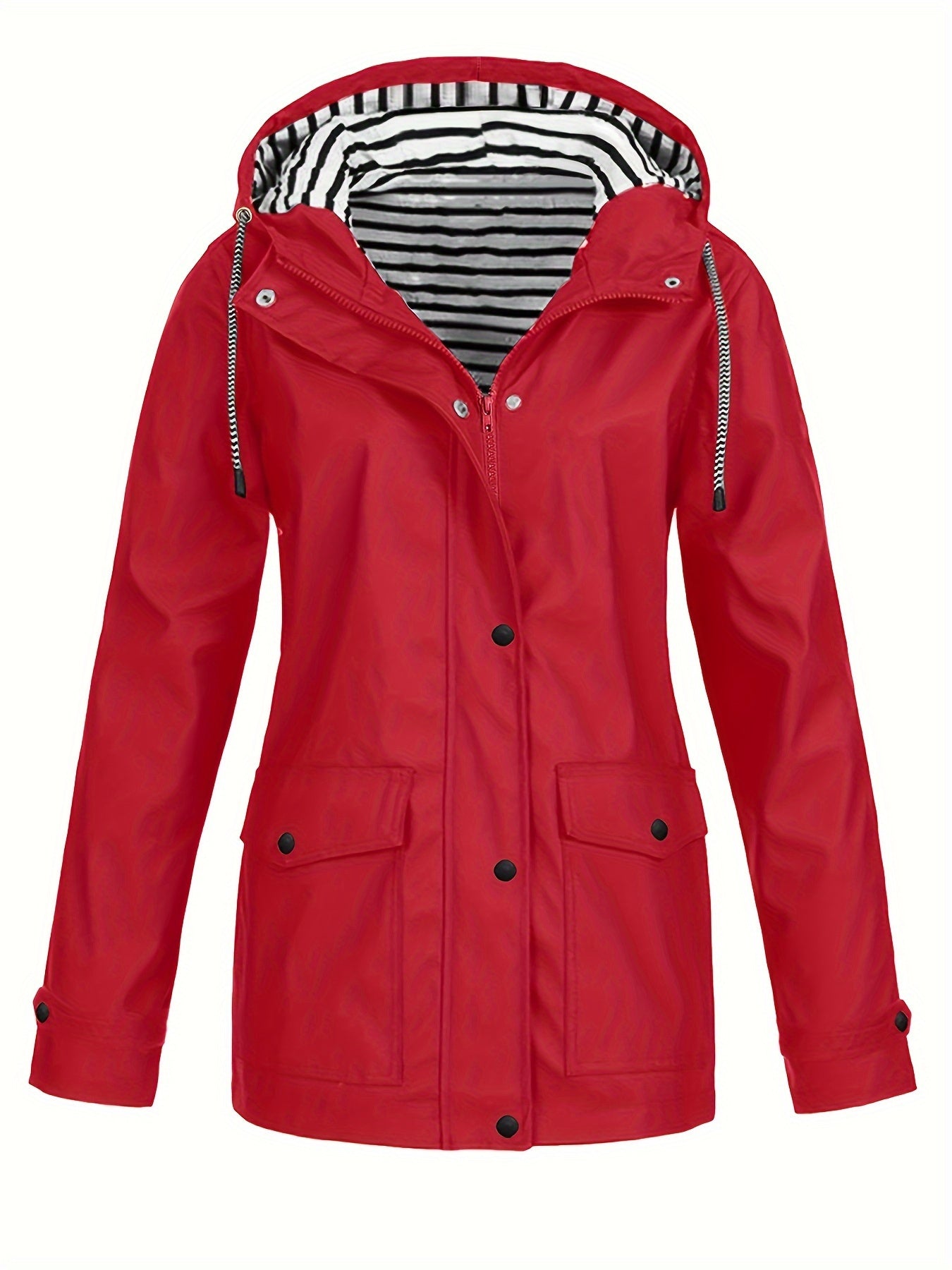 Veste d'extérieur à capuche avec cordon de serrage pour l'automne et l'hiver