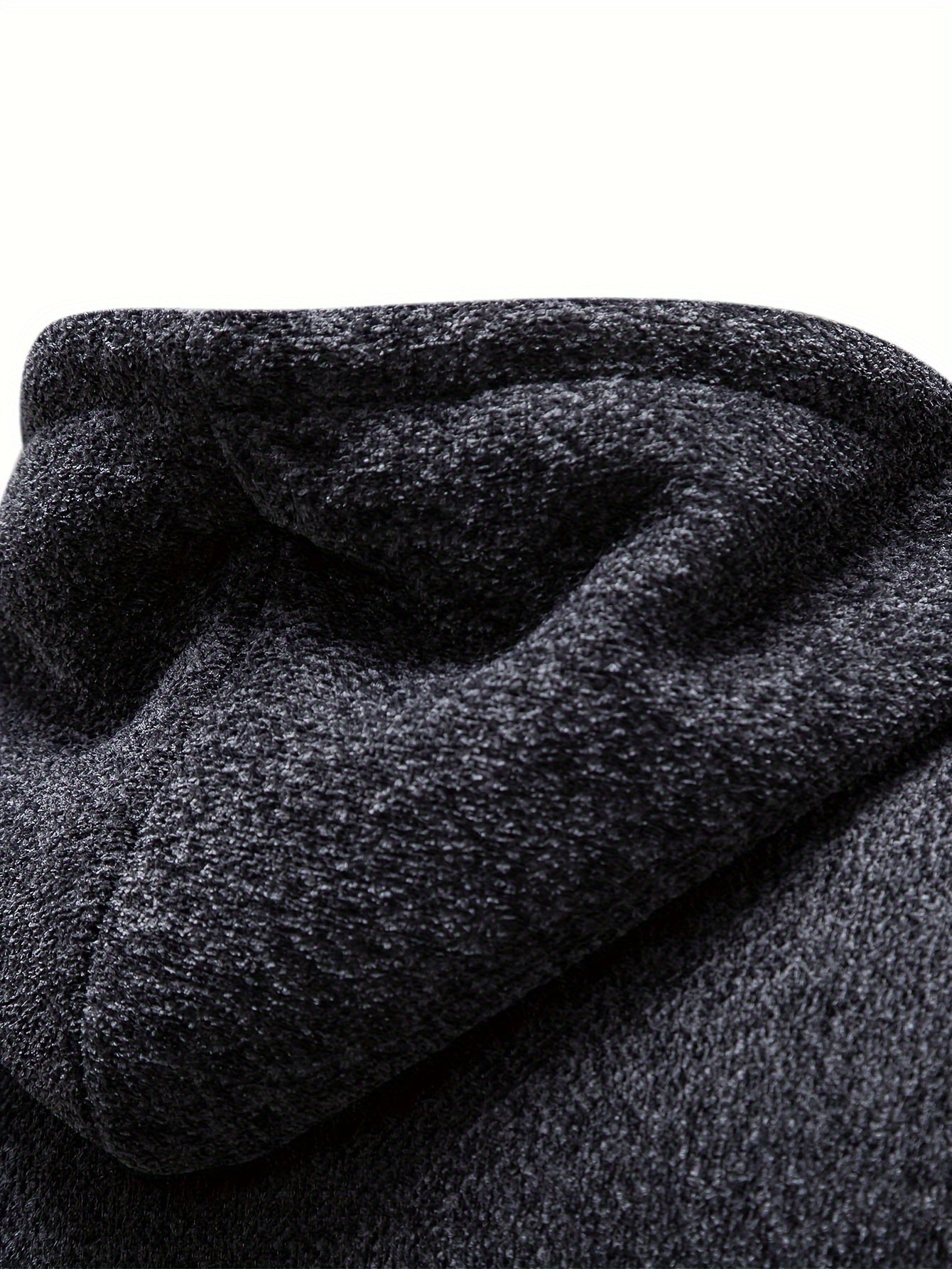 Manteau à Capuche Mi-Long en Tricot Confortable