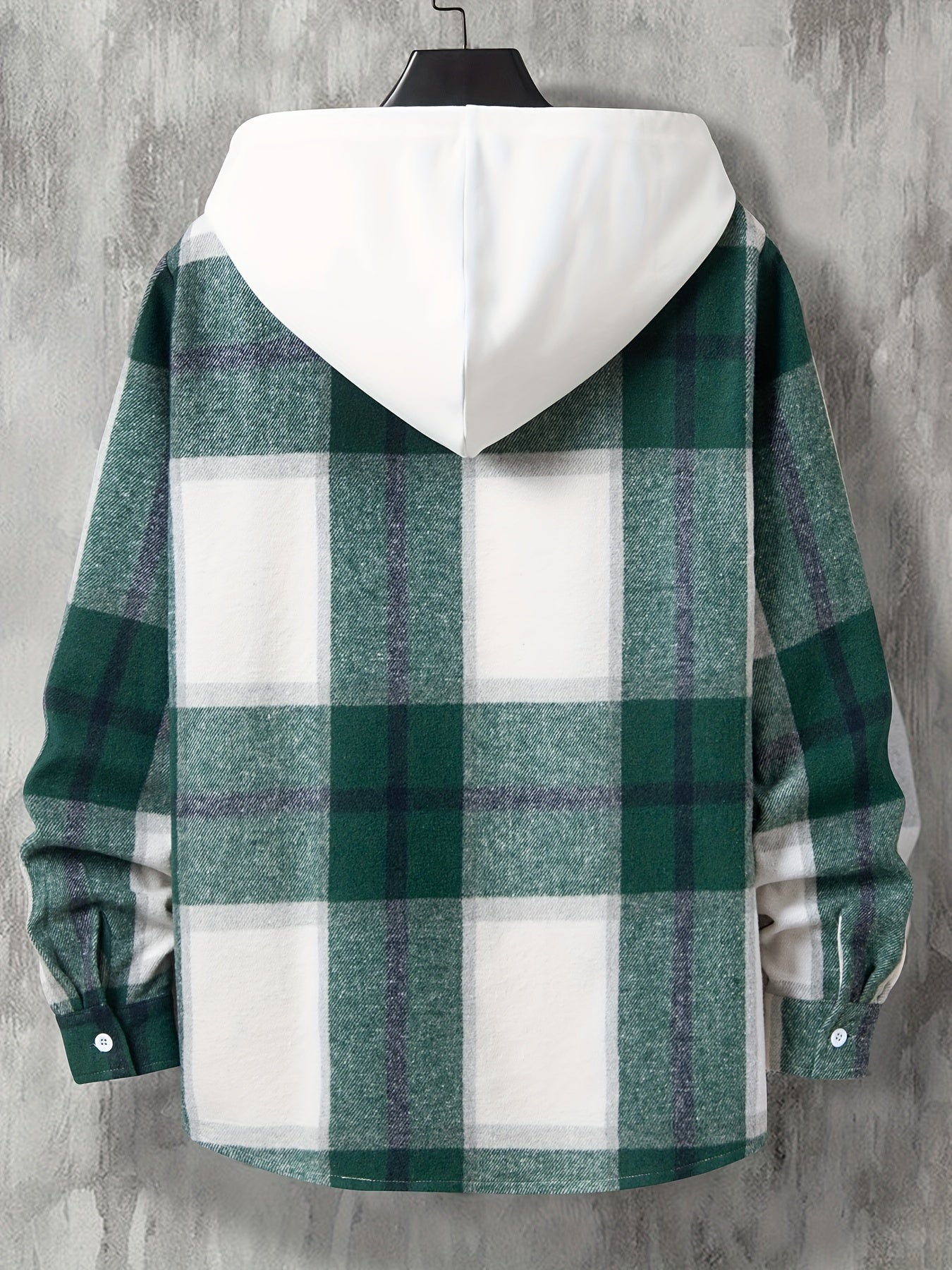 Chemise Longue à Carreaux à Capuche