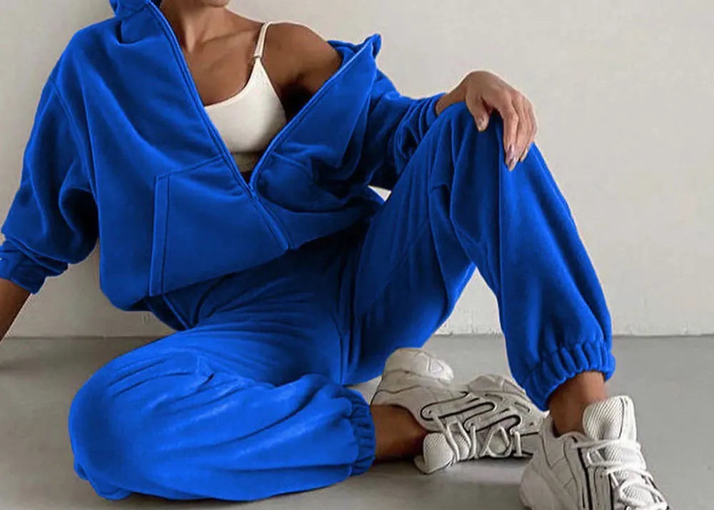 Survêtements en tissu velours de la marque de la femme