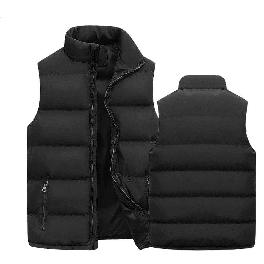 Gilet Sans Manches Imperméable à Col Montant
