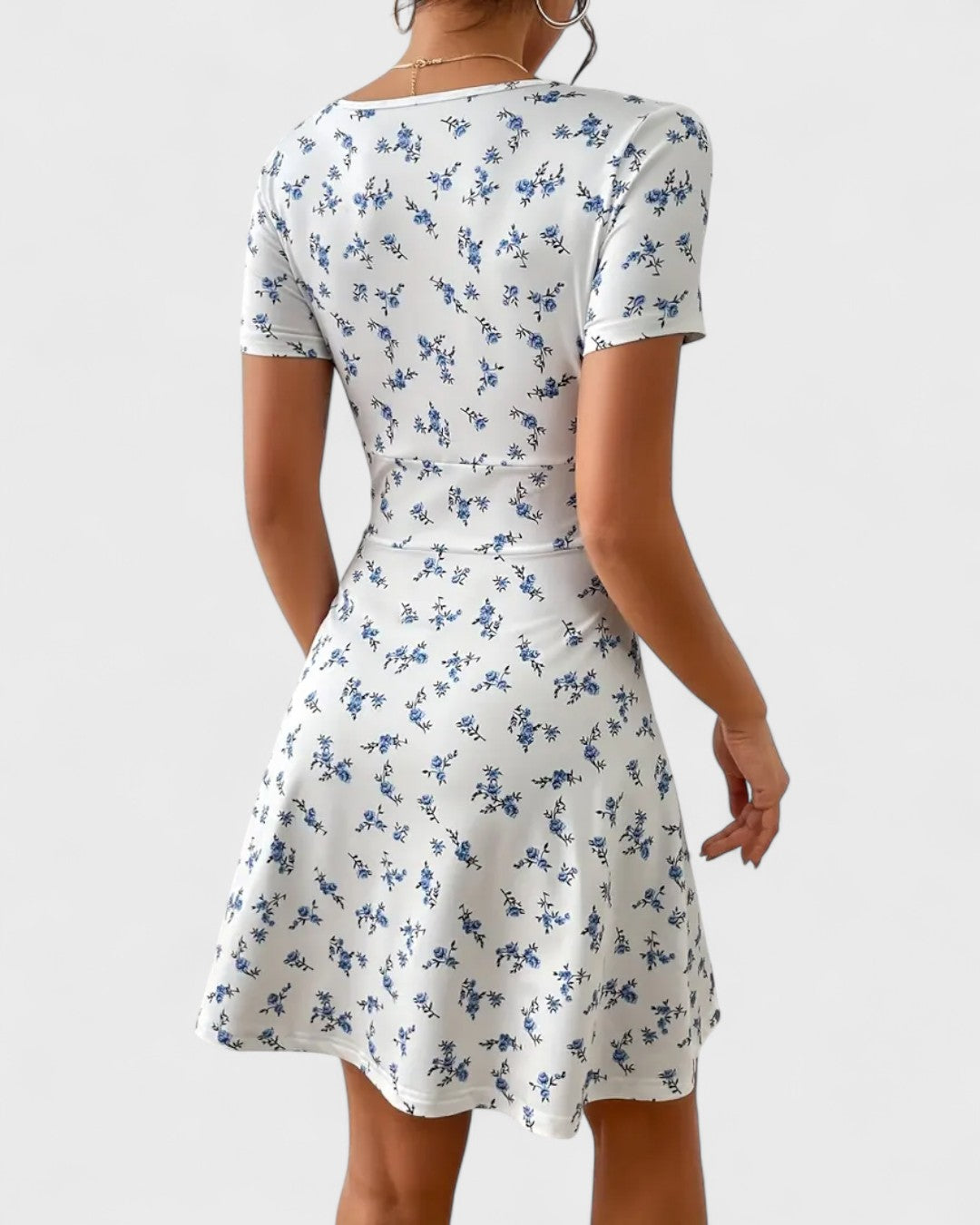 Robe portefeuille à fleurs