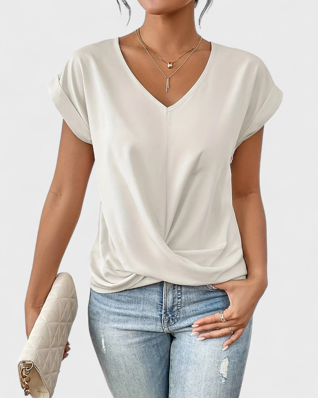 T-shirt décontracté à manches courtes