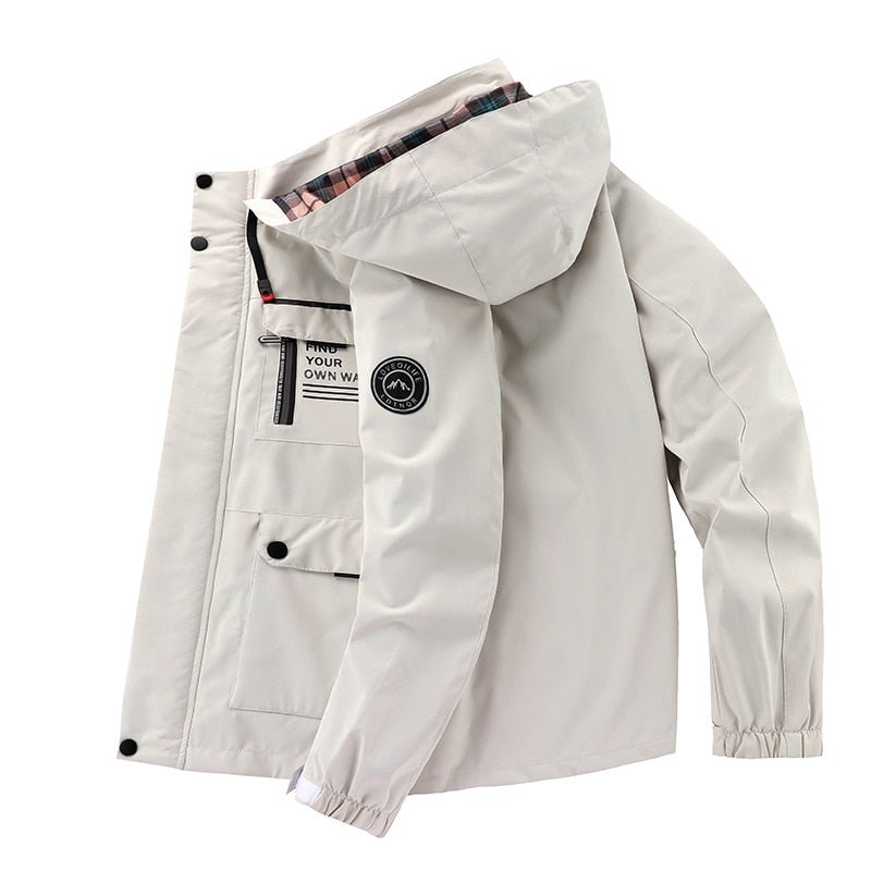 Veste d'extérieur imperméable et coupe-vent pour hommes